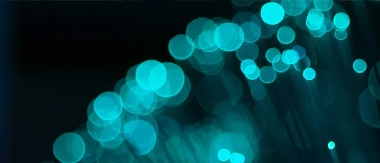 Fondo oscuro con efecto bokeh, representando Blockchain.