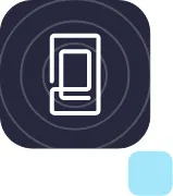 Ícono de conexión de plataformas y audiencias.