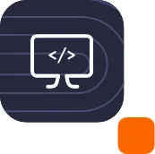 Ícono de desarrollo de herramientas digitales.